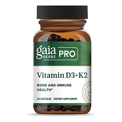 Gaia Pro Vitamina D3+k2 - Salud Ósea Amp; Soporte H2q3c
