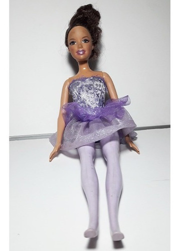 Muñeca Barbie Bailarina Ballet Violeta - Original De Mattel (Usado)