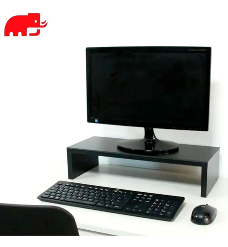 Imagen 3 de 10 de Eleva Monitor Elevador Base Soporte Pc Melamina Escritorio