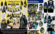 Comprar Kit Imprimible Batman Candy Editable Invitaciones Banderines
