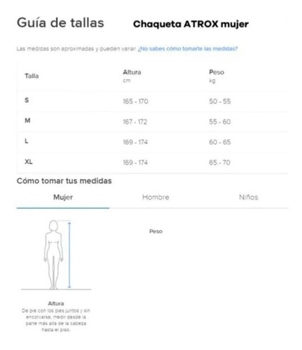 Imagen 3 de 3 de Chaqueta Atrox At2419 Mujer Negro/blanco