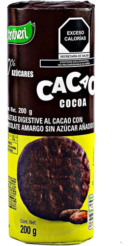 Galleta Digestive Cacao Santiveri 200g Sin Azúcar Glutenfree