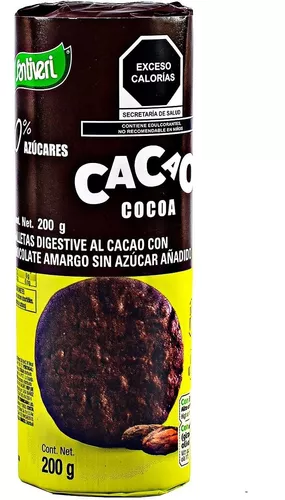 Galletas Digestive Cacao 0% azúcar 190 g - SANTIVERI - Inka Comex