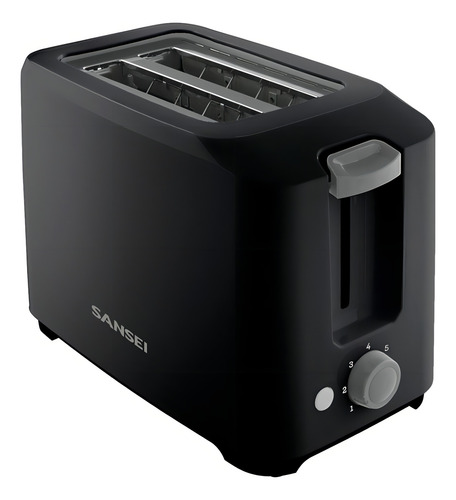 Tostadora Sansei Negra 700w Color Negro