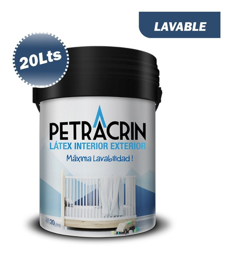Imagen 4 de 10 de Pintura Latex Interior Exterior Lavable 20 Litros Blanco