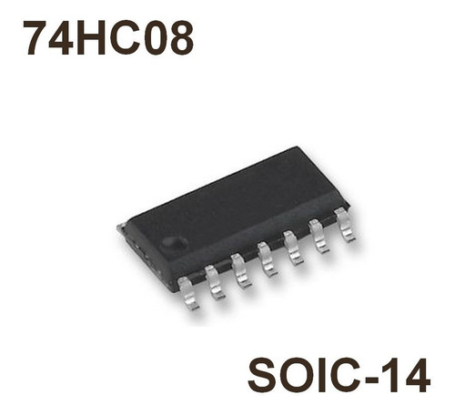 3 Piezas 74hc08 Smd Soic-14 Quad And Compuerta