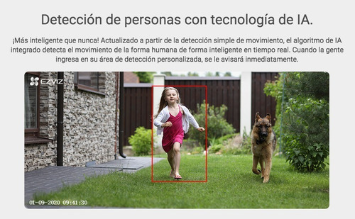 Imagen 8 de 10 de Camara Ip Ezviz 1080p Wifi Exterior Audio C8c Memoria 64gb