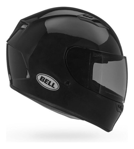 Casco Moto Integral Bell Qualifier Pista Visor Simple Gaona Negro Brillante Liso S