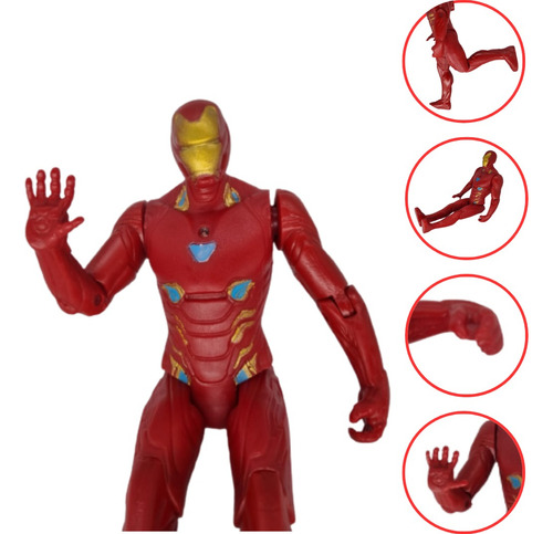 Boneco Homem De Ferro Articulado Vingadores 17 Cm