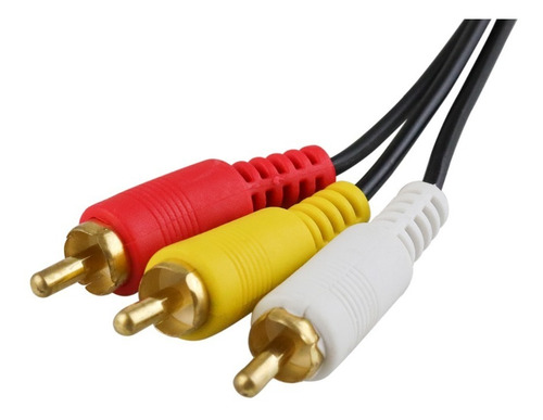Imagen 4 de 10 de Cable Rca A Rca Y 120cm Tv Dvd Mayoreo Oferta 11-1056