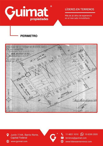 Imagen 9 de 10 de Terreno 10x40mts - Villa Devoto - Lideres En Terrenos - Guimat Propiedades