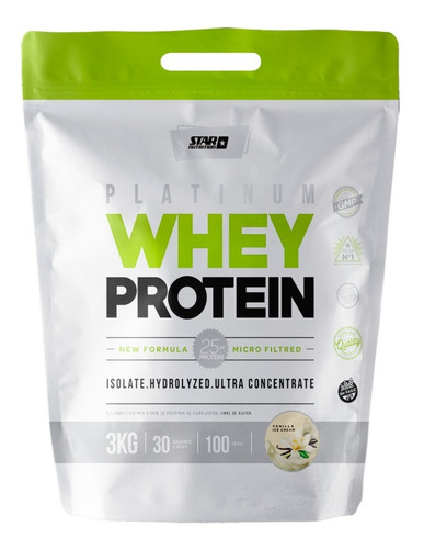 Premium Whey Protein Star Nutrition 3kg Excelente Calidad