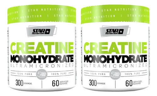 Combo X2 Creatina Monohidrate Star Nutrition 300 Gr