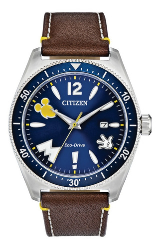 Citizen Mickey Mouse Stainless Steel Aw1599-00w 