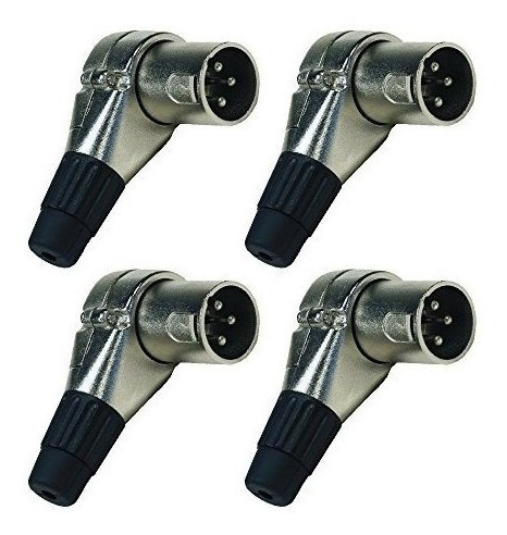 Seismic Audio Sapt3264pack 4 Pack De Conectores Macho Xlr De