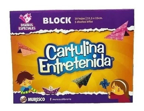 Block Cartulina Entretenida Muresco Para Manualidades X 10 U