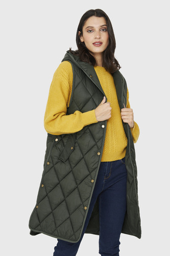 Parka Sin Mangas Quilt Oliva Nicopoly