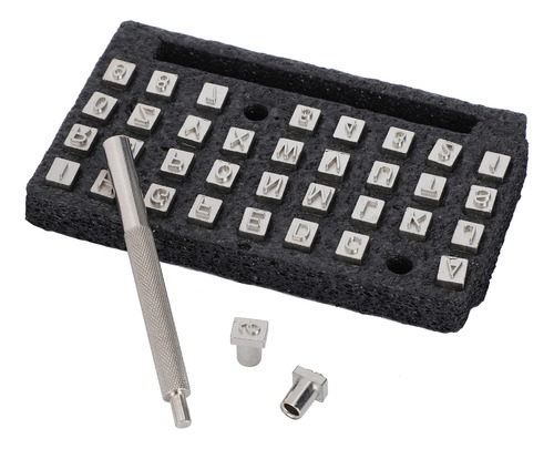 Stamp Punch Craft, 36 Piezas, Patrón De Cuero, Alfabeto Con