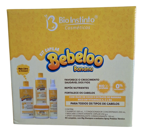 Kit Capilar Banana Nutrição E Hidratação Poderosa