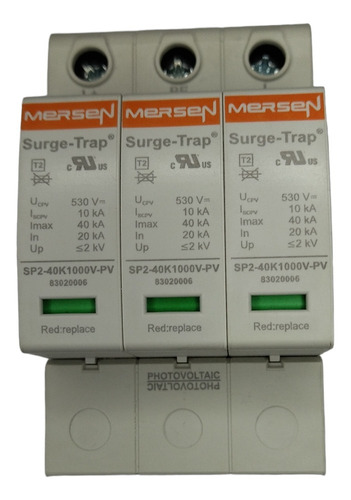 Dispositivo De Protección Fotovoltaica Mersen Surge-trap 