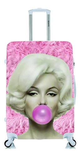 Capa Protetora Mala Viagem Pequena Marylin Monroe Chiclete