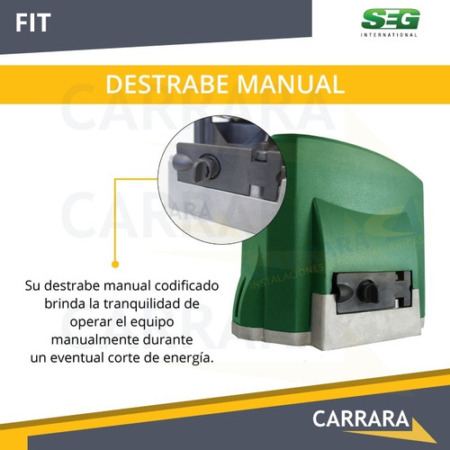 Imagen 5 de 8 de Kit Motor Portón Automático Corredizo Seg Cremallera Control