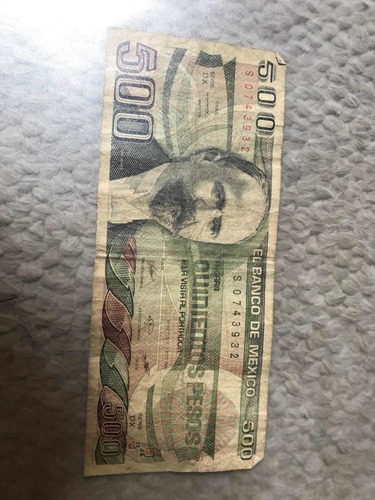 Billete De 500 Pesos De 1984 Madero