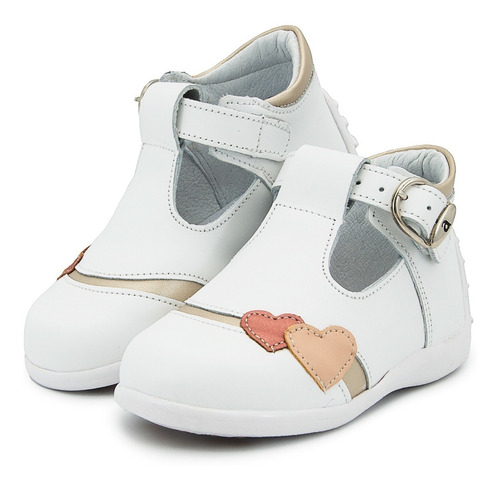 Zapato Bota Niña Andanenes Soporte Arco Blanco 12-15