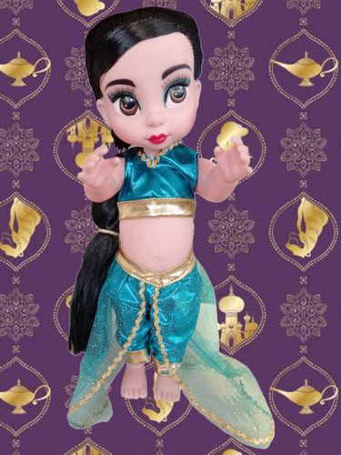 Princesa Jasmine De Aladdín Muñeca Coleccionable De 35 Cm