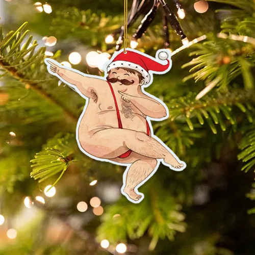2 Paquetes De 2 A 6 Adornos Navideños Para Árboles Divertido