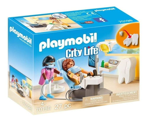 Playmobil Dentista Figura Y Accesorios Mt3 70198 Ttm