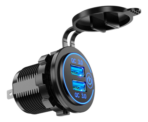 Cargador De Coche Quick Charge 3.0 Dual Usb 12v 36w Usb Fast