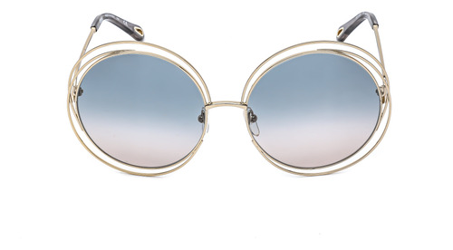 Chloe Grey-blue Gradiente Gafas De Sol Redonda Ce114sd 770 6