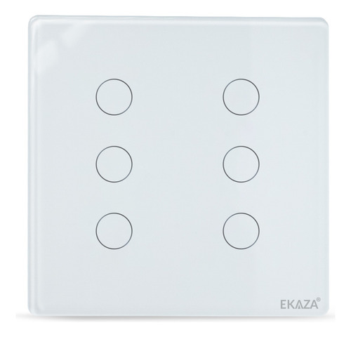 Ekaza Interruptor Inteligente Zigbee 3.0 4x4 6 Botões Alexa