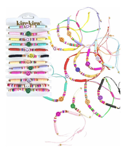 Pack X 24 Pulseras Para Niñas Sorpresas Ajustables