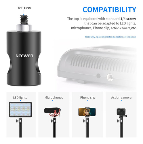 Adaptador Rápido Convertidor Con De 1/4 De Pulgada, Paquete