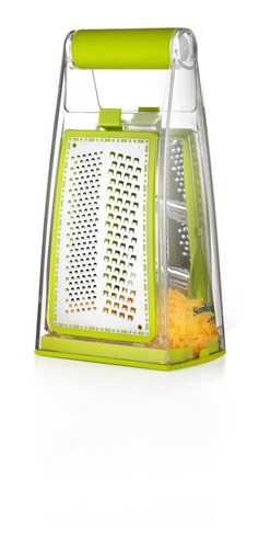 Rallador De Acero Inoxidable Y Pvc Con Base Utensilio Cocina