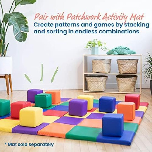 Bloques De Construcción Ecr4kids Softzone Patchwork Para Niñ