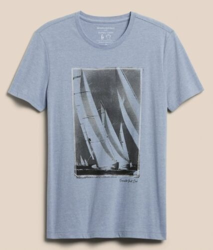 Playera Hombre Grande Banana Republic Azul