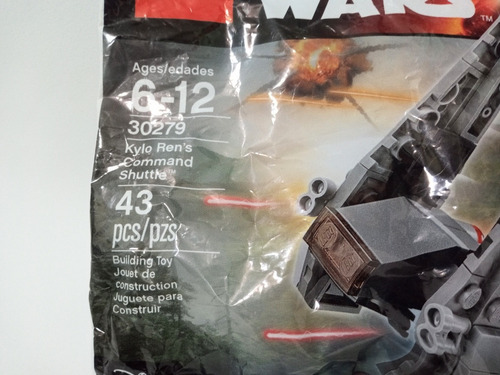 Lego Star Wars Force Awakens Kylo Ren Shuttle Set 30279 017 (Usado)