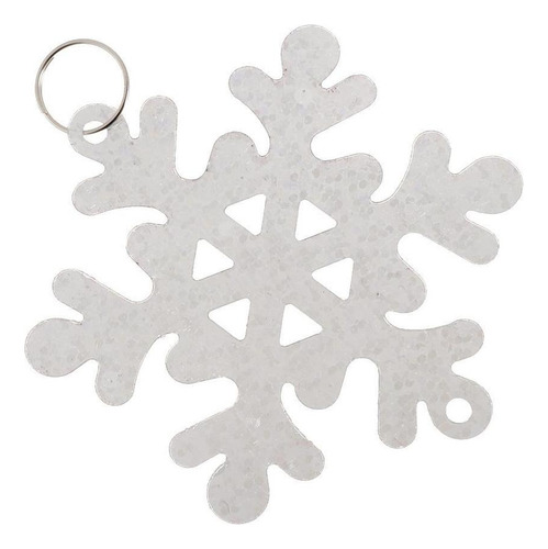 30pcs Diy Plástico Copo De Nieve Colgantes Navidad