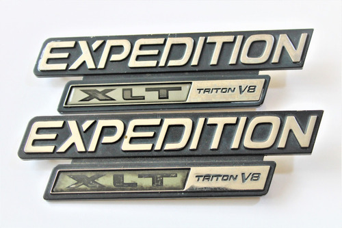 Emblemas Expedition Xlt Triton V8 Camioneta Ford Originales 