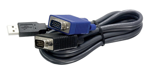 Cable Kvm Vga Usb 2 En 1 De Trendnet, 1,83 M (6 Pies), Vg...