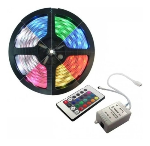 Fita Led Rgb 5050 5m 16 Cores Sanca Gesso + Fonte + Controle Tensão de operação 12V 110V/220V