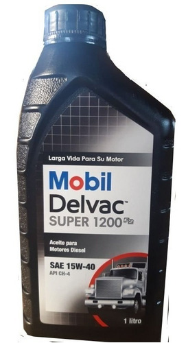 Aceite De Motor Delvac Super 1200 15w-40 1 Litro - Mobil