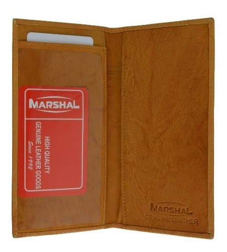 Marca Nueva Mano Genuino Soft Checkbook Cubierta De Cuero Si