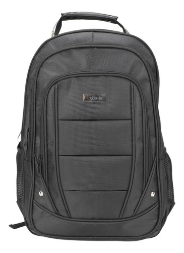 Mochila Porta Laptop 18 Pulgadas Ejecutiva Espalda Techni Sk Color Negro Diseño de la tela Negro