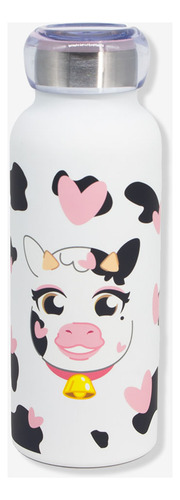 Garrafa Bubble Vaquinha Zonacriativa Zona Criativa Cor branco