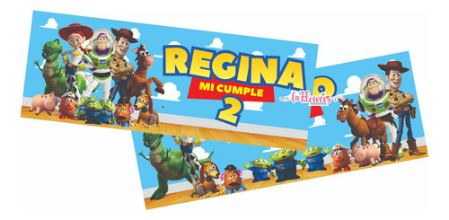 Lona Decorativa Buzz Y Woody Toy Story Personalizada 