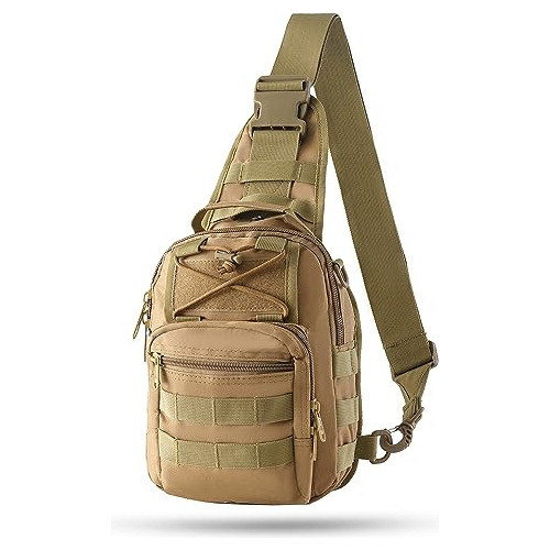 Bolsa Protectora Para Hombres  Militar Khaki Crossbody Bag